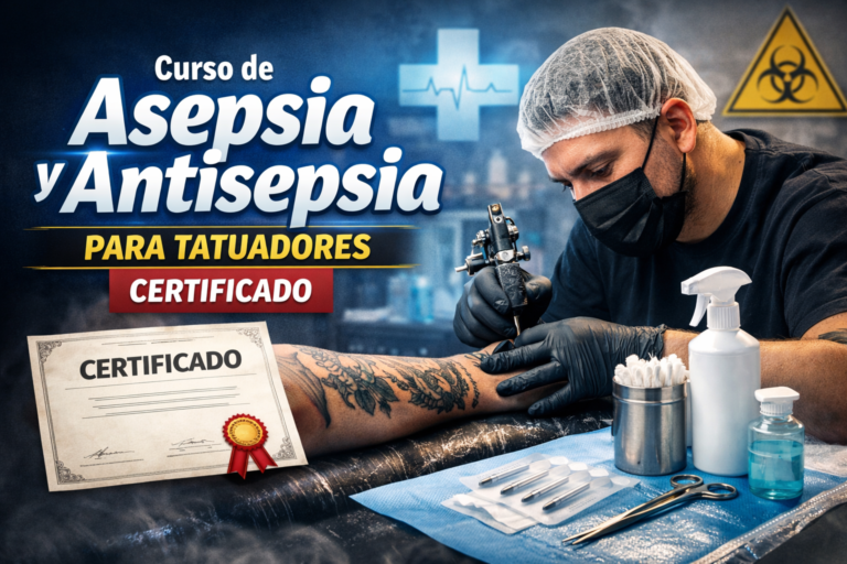 Curso de asepsia y antisepsia para tatuadores: qué debe incluir y por qué certificarse